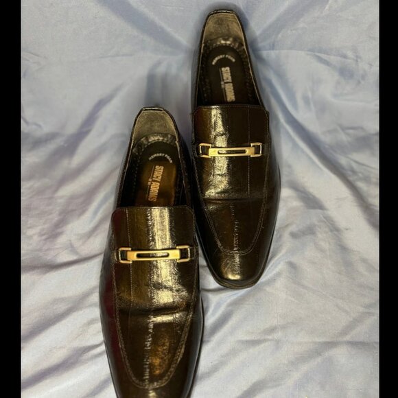 Stacy Adam’s Men Loafer 10M - Black Genuine Leather - Picture 2 of 3